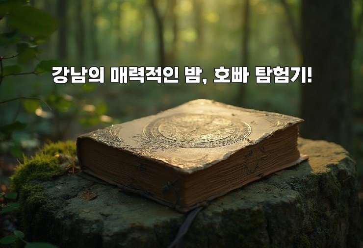 강남의 매력적인 밤, 호빠 탐험기!